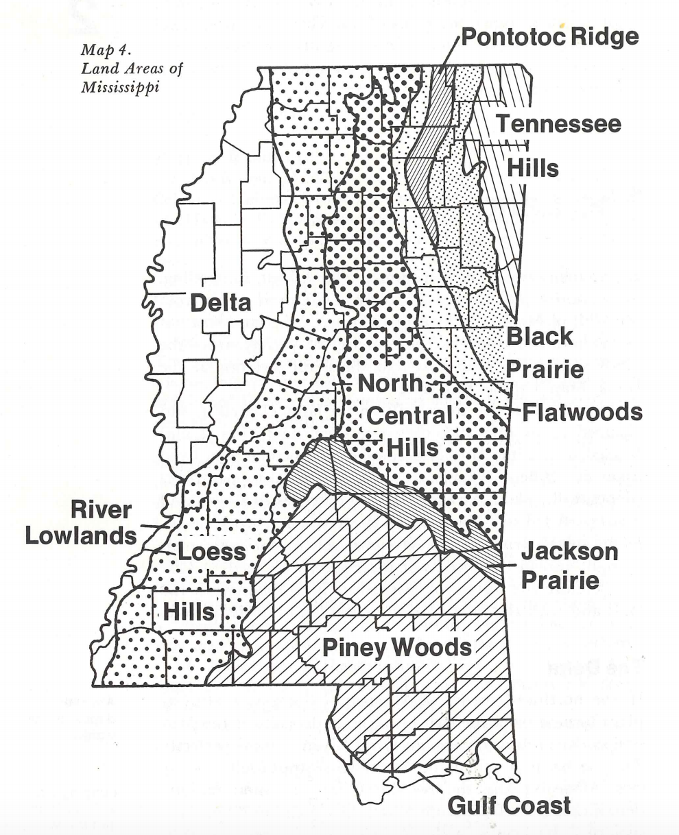 Maps Related to Mississippi History and Social Structure History and